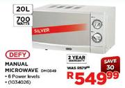Defy Manual Microwave (DMO349)-20L