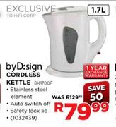 ByD:sign Cordless Kettle (BK1700F)-1.7L