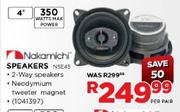 Nakamichi Speakers (NSE45)-4" Per Pair