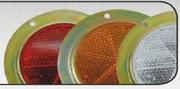 63mm Round Red Reflector With Metal Bezel(ELP 2FCR)-Each