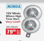 Minda 12V 90mm High Tone Horn-Per Set