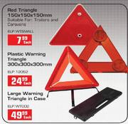 Red Triangle-150x150x150mm Each