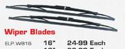 16" Wiper Blades(ELP WB16)-Each