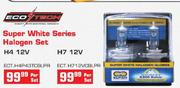 Eco Tech Super White Series H7 12V Halogen Set(ECT H712VC8LPR)-Per Set