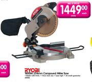 Ryobi 1800W 254mm Compound Mitre Saw-CMS1825L