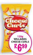 Willards Cheese Curls-150g 