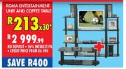 Roma Entertainment Unit & Coffee Table