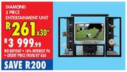 Diamond 3 Piece Entertainment Unit