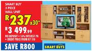Smart Buy 3 Piece Wall Unit