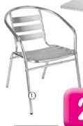 Terrace Leisure Aluminium Chair With Slats-Each