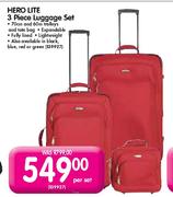 Hero Lite 3 Piece Luggage Set-Per Set