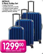Metalix 3 Piece Trolley Set-Per Set