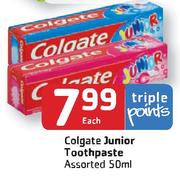 Colgate Junior Toothpaste 50Ml-Each