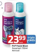 PnP Foam Blast Assorted Aerosol-250ml Each
