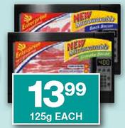 Enterprise Microwavable Back/Streaky Bacon-125gm Each