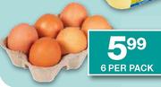 Toplay/Nulaid Large Eggs-6's Per Pack
