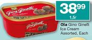 Ola Gino Ginelli Ice Cream-1.5Ltr.