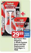 Super-Max Elegance 4-Blade System Razor 