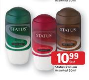 Status Roll-On-50ml Each