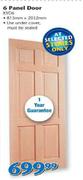 Swartland 6 Panel Door-KYD6