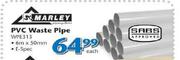 Marley PVC Waste Pipe-WPE313 Each