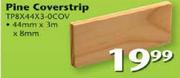 Swartland Pine Coverstrip-44mmx3mx8mm