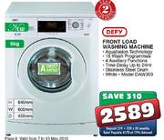 Defy Front Load Washing Machine-6Kg