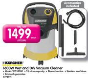 Karcher 1600W Wet And Dry Vacuum Cleaner(WD52000)-Each