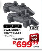 PS3 Dual Shock Controller-Each
