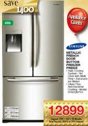 Samsung 499L Metallic French Door Bottom Freezer Fridge(RF67DEPN1)