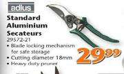 Adlus Standard Aluminium Secateurs-Each