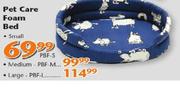 Pet Care Foam Bed-Each