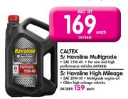 Caltex 5ltr Havoline Multigrade-SAE 15W-40 Each