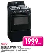 Defy Compact 4 Plate Stove (DSS509)-Each