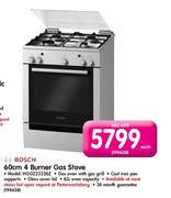 Bosch 60cm 4 Burner Gas Stove (HGG223326Z)-Each