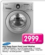 Samsung 6kg Deep Foam Front Load Washer(WF1602W55)Each