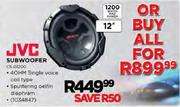 JVC 12" Subwoofer-CS-G1200 Per Pair