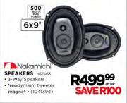 Nakamichi 6x9" Speakers-NDE953 Per Pair