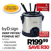 byD:sign Deep Fryer/Fondue Set(DF1000)