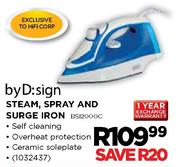 byD:sign Steam, Spray and Surge Iron(BSI2000C)
