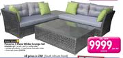 Terrace Leisure Panama 4 Piece Wicker Lounge Set-Per Set