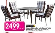 Terrace Leisure Manor Dining Set With Square Table-Per Set