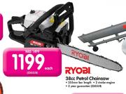  Ryobi 38cc Petrol Chainsaw-Each