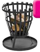 Terrace Leisure Delux Round Fire Basket-Each