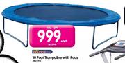 10 Foot Trampoline With Pads-Each