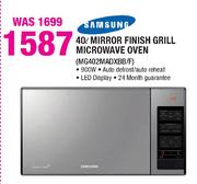 Samsung Mirror Finish Grill Microwave Oven-40Ltr(MG402MADXBB/F)