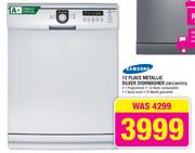 Samsung 12 Place Metallic Silver Dishwasher(DMS300TRS)