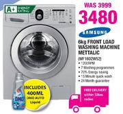 Samsung Front Load Washing Machine Metallic-6Kg(WF1602W52)