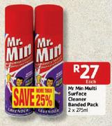 Mr Min Multi Surface Cleaner Banded Pack-2 x 275ml Each
