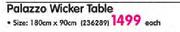 Palazzo Wicker Table-Each
